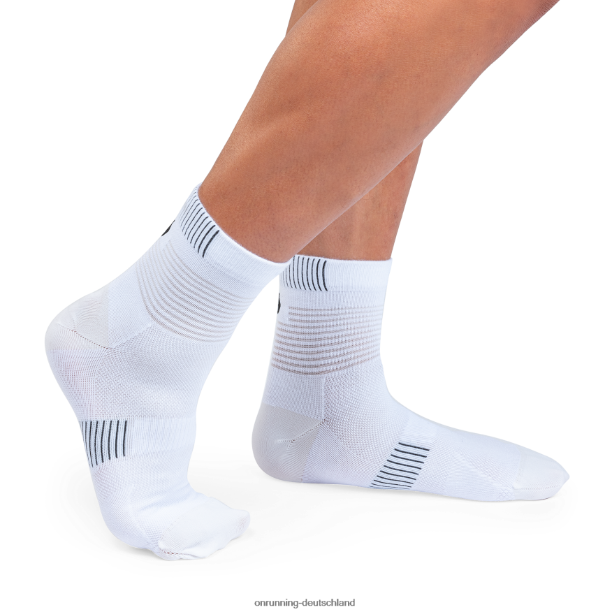 4TJ868952 weiß schwarz Ultraleichte Mittelsocke On Running