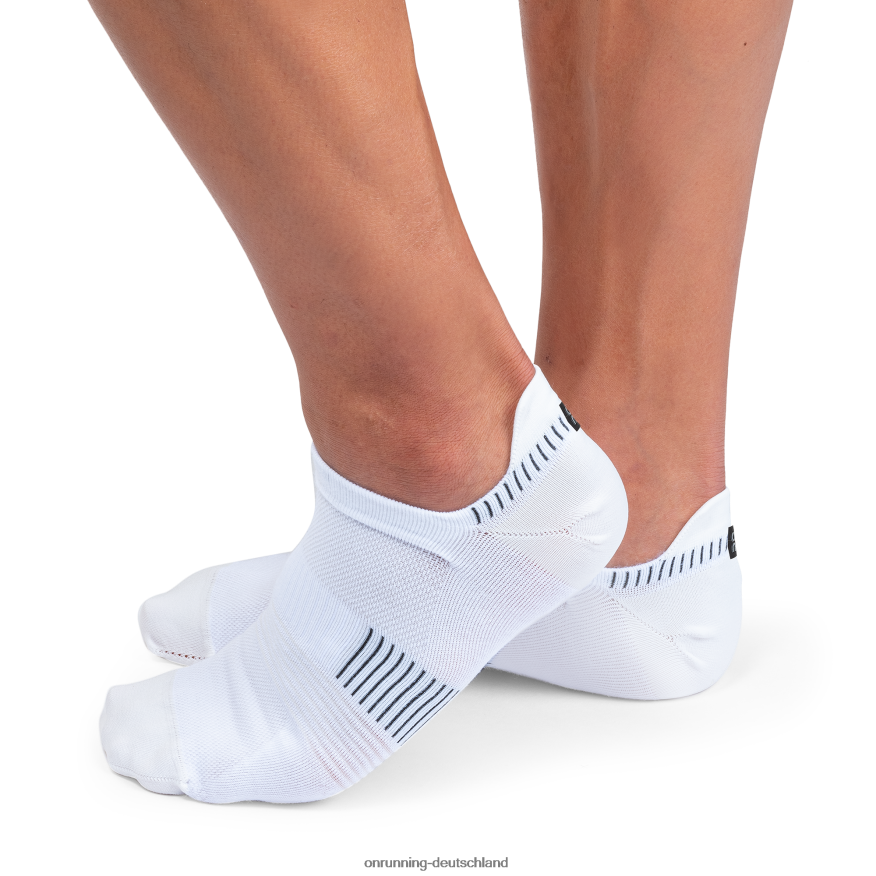4TJ868953 weiß schwarz ultraleichte niedrige Socke On Running