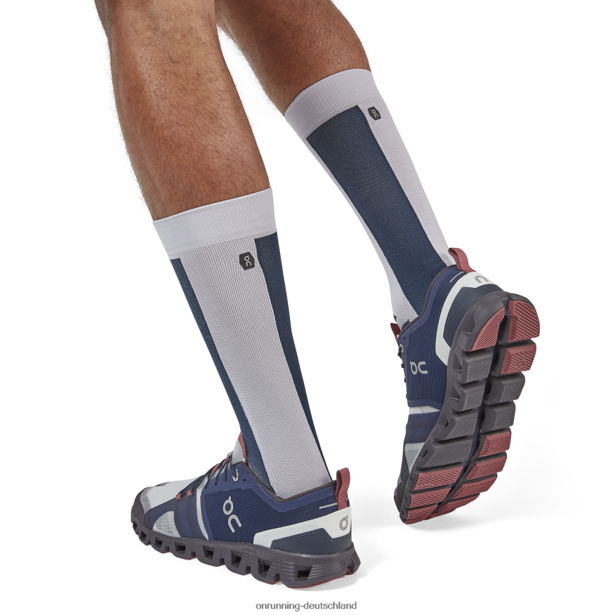 4TJ868968 Marine/Flieder hohe Socke On Running